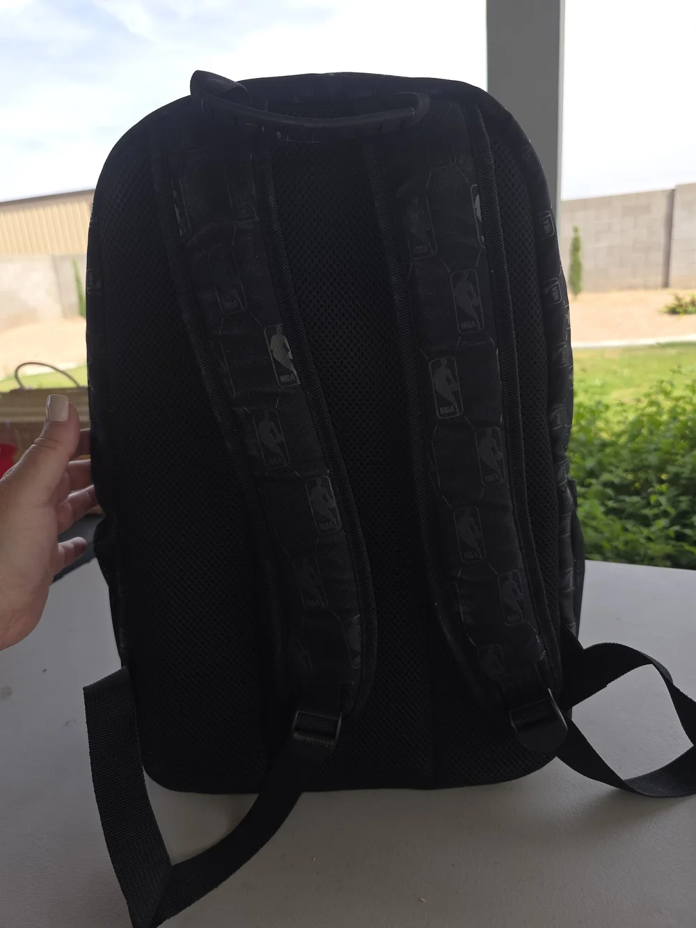 NBA Black Backpack with Orange Phoenix Suns Logo